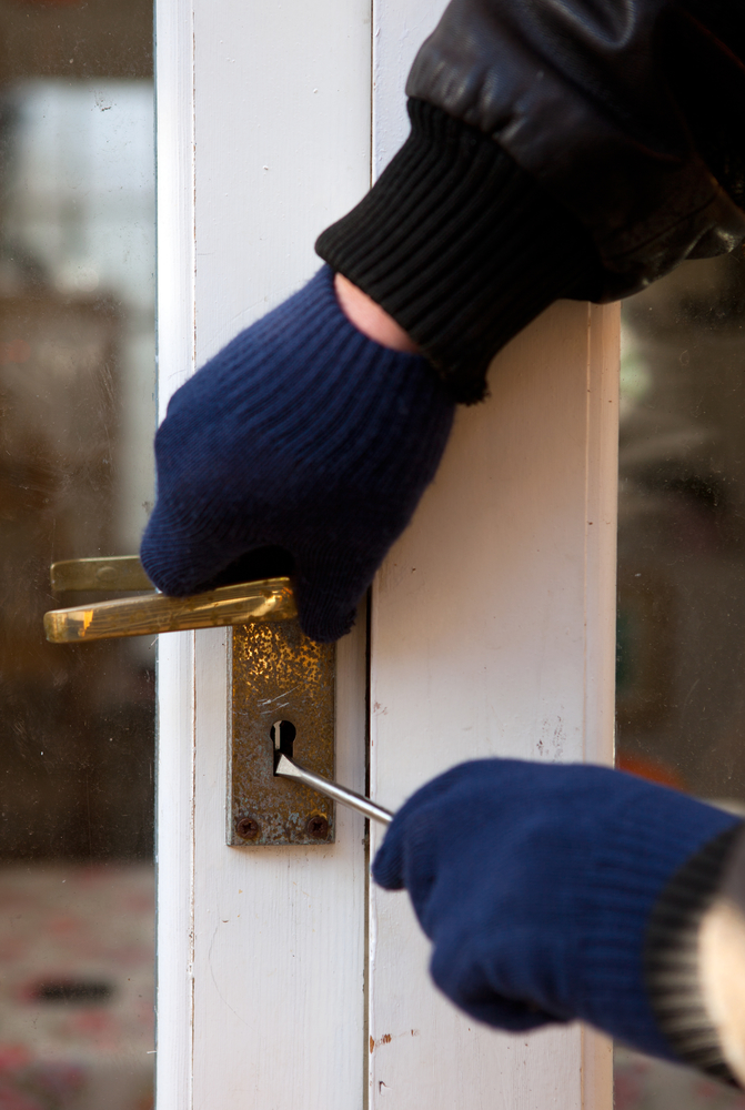 Thief trying to break in house